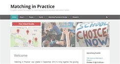 Desktop Screenshot of matching-in-practice.eu